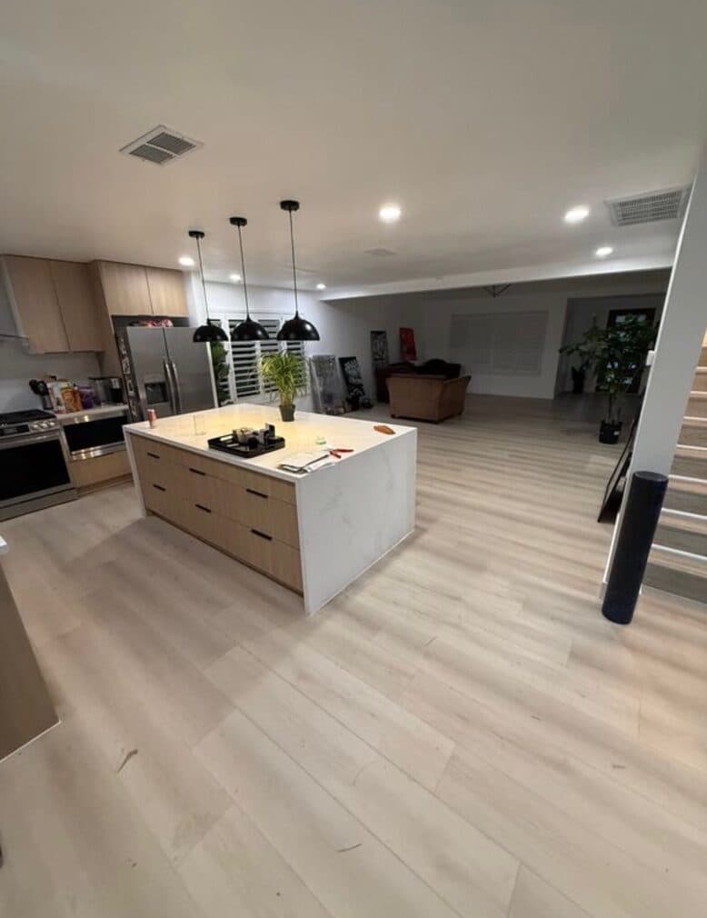 Open-concept kitchen remodel