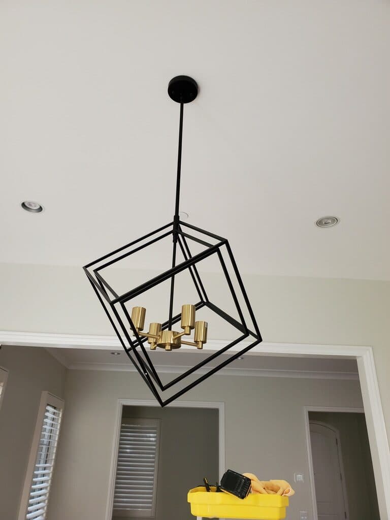 Modern pendant light install