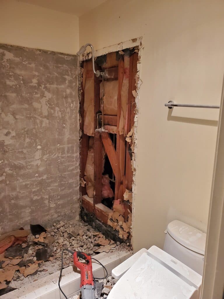 Bathroom demolition & prep